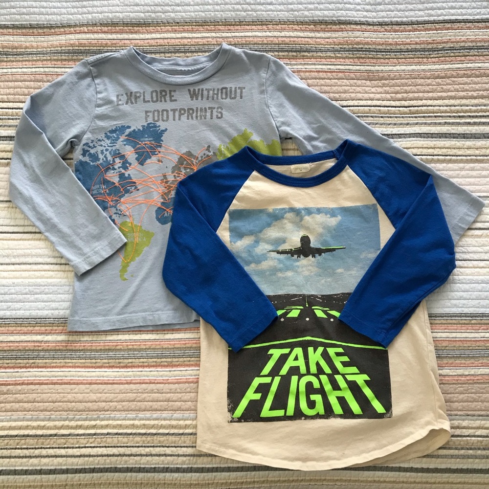 J Crew / Crewcuts Set of Boys Long Sleeve T’s